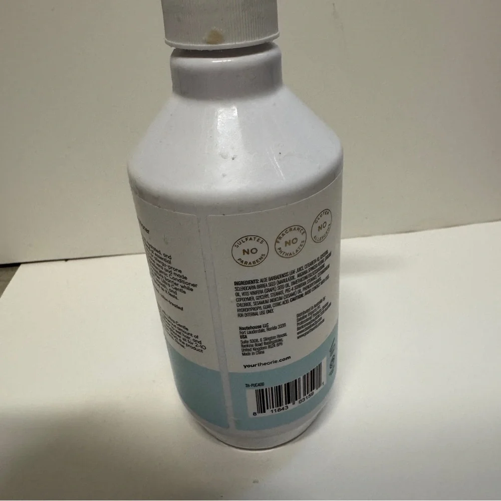Theorie Pure Ultra Gentle Hypoallergenic Shampoo Fragrance Free 13.5 OZ